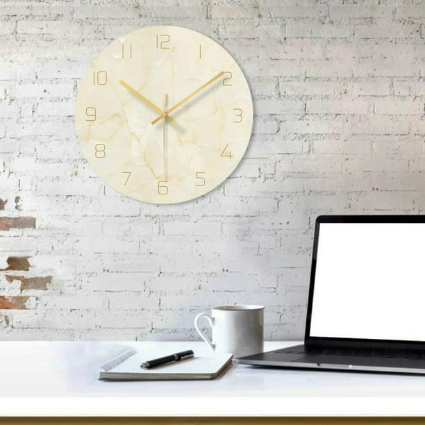 22cm Modern Plastic Wall Clock Home Office Kitchen School Classroom Bedroom